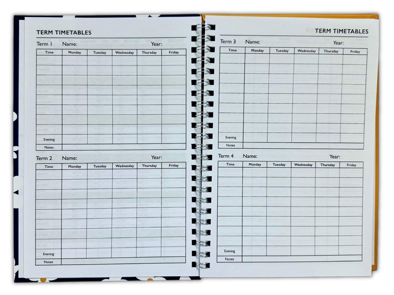 2026-2027 Academic A5 Week to View Daisy Floral Cover Diary School Year Teacher