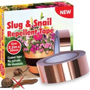 2.2mt Roll Slug Copper Tape Snail Repellent Self Adhesive Barrier Plant Repel