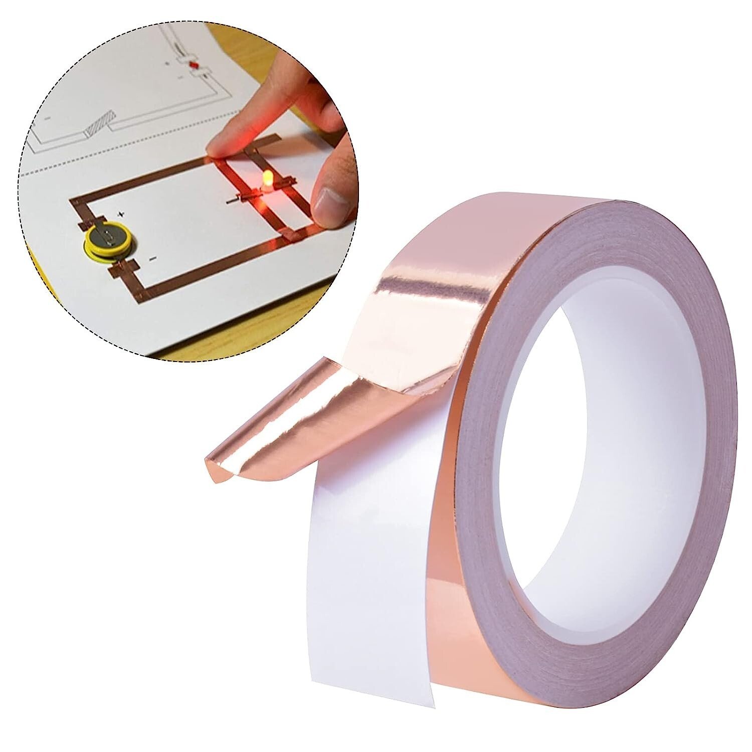 2.2mt Roll Slug Copper Tape Snail Repellent Self Adhesive Barrier Plant Repel