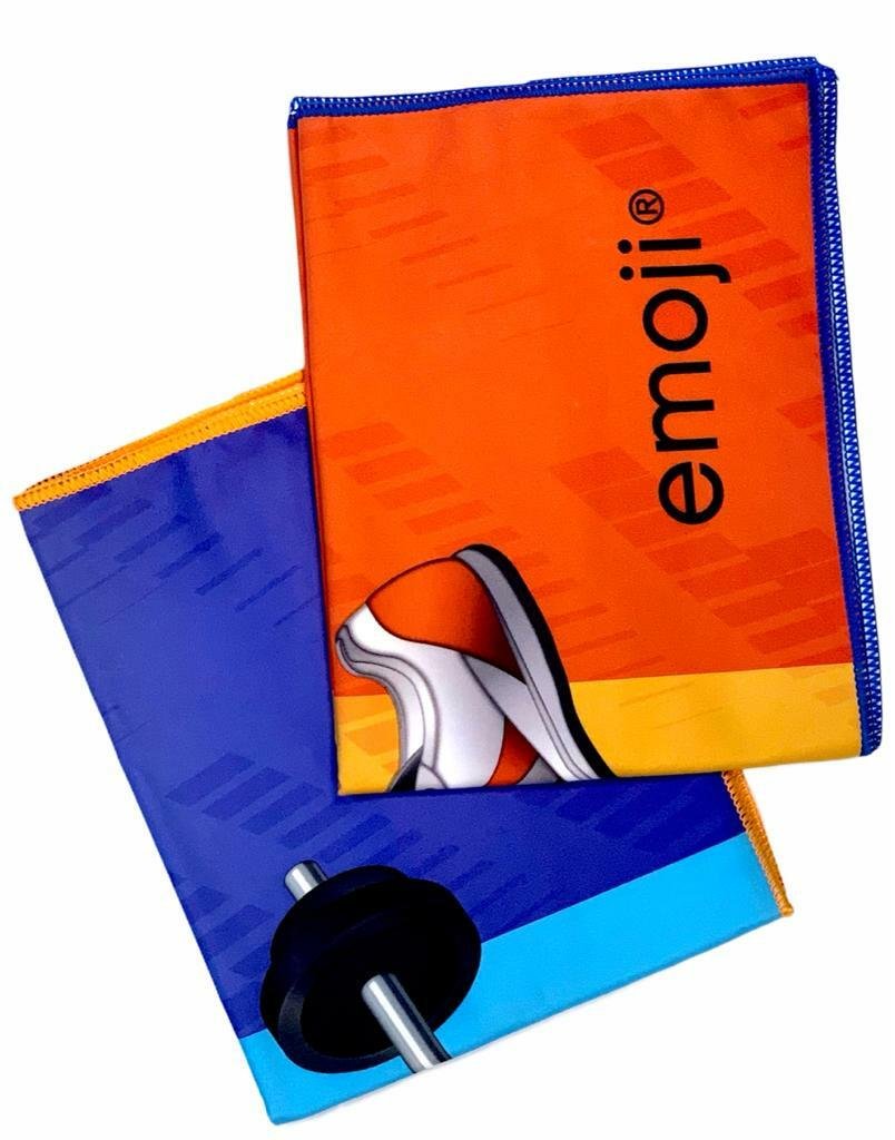2PCS EMOJI MICROFIBRE QUICK DRY MEDIUM TOWEL Travel Bath Camping Sports Gym Yoga