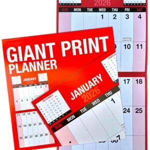2026 Giant View Wall Calendar Easy View Planner 1 Month To View Wall Hanging UK