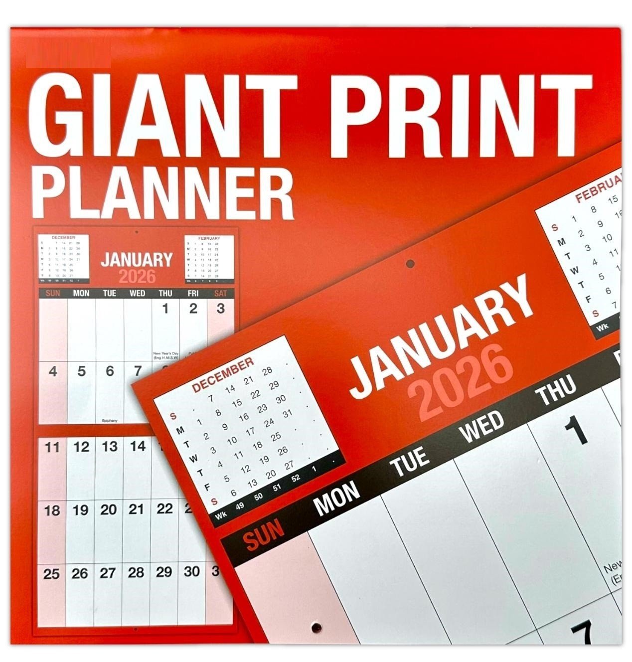 2026 Giant View Wall Calendar Easy View Planner 1 Month To View Wall Hanging UK