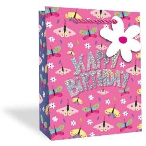 Gift Bags Birthday Mothers Day Mum Party Girls Adult Female Present – Pink
