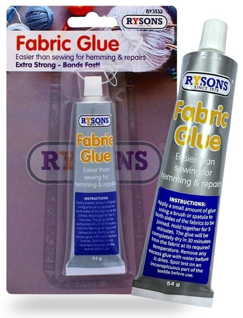 2 Super Extra Strong Fabric Glue Quick Bond Washable Textile Sewing Hemming 54g