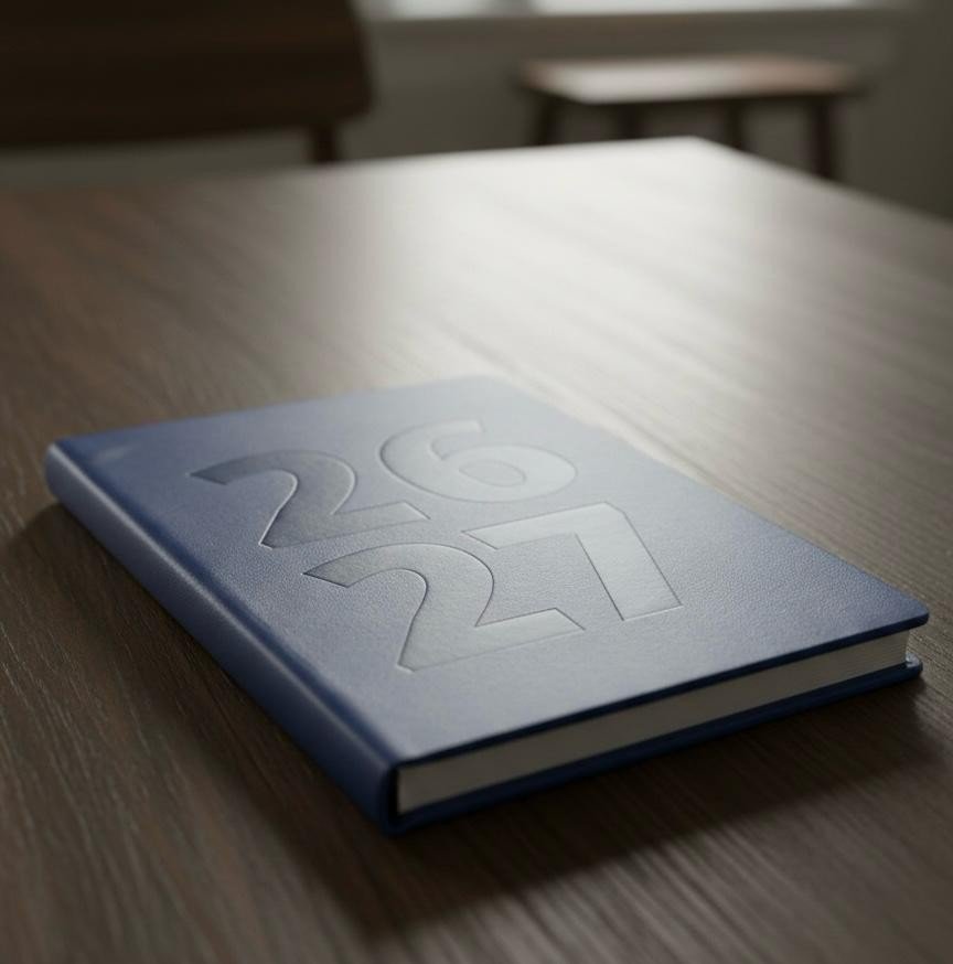 2026-2027 A5 Size Academic Mid Year Week to View Student Teacher Diary Planner