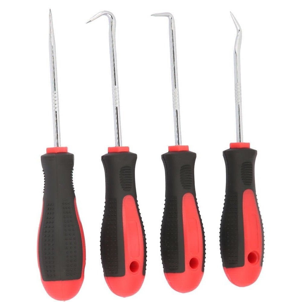 4pc PICK & HOOK SET SPRING O RING SEAL GASKET REMOVER REMOVAL PICKS TOOL
