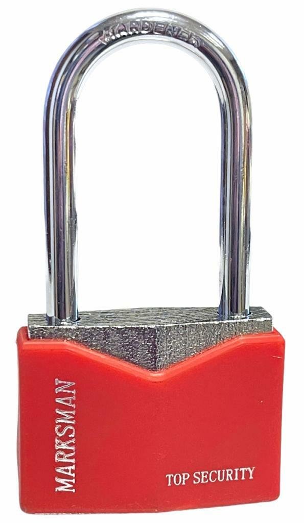 Heavy Duty Extra Long Shackle Padlock 50mm. Hardened Steel Security Padlocks