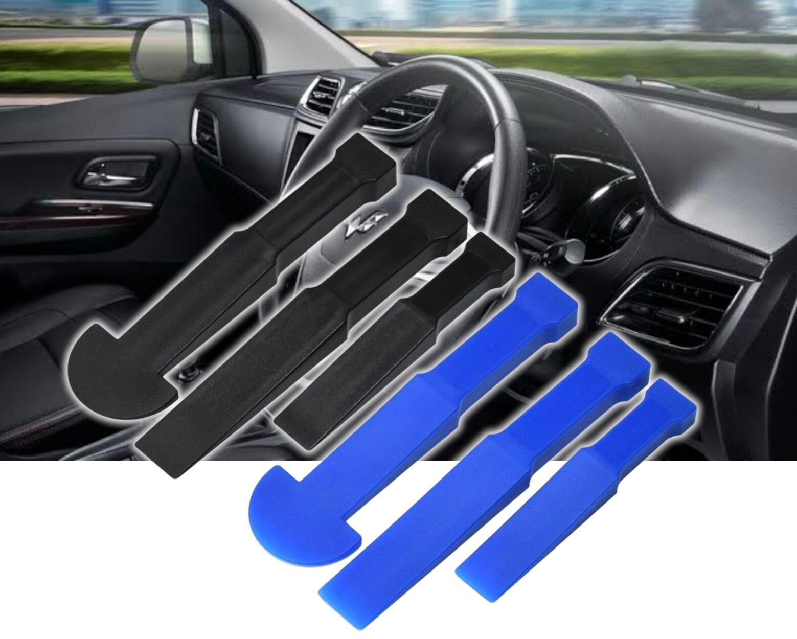 6 Professional Non Marking Car Trim Removal And Pry Tool Kit Panel Door Dash Set