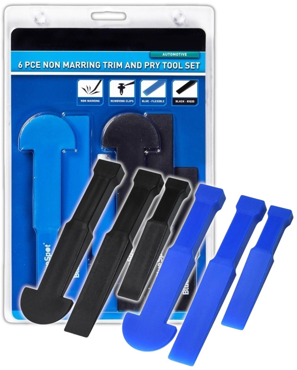 6 Professional Non Marking Car Trim Removal And Pry Tool Kit Panel Door Dash Set