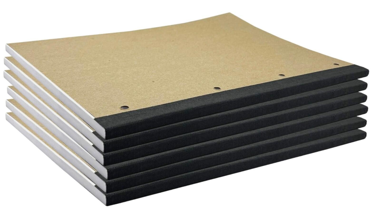 A4 Refill Pad Ruled 100 Sheets Margin Lined Writing Note Book Punched Holes Pad