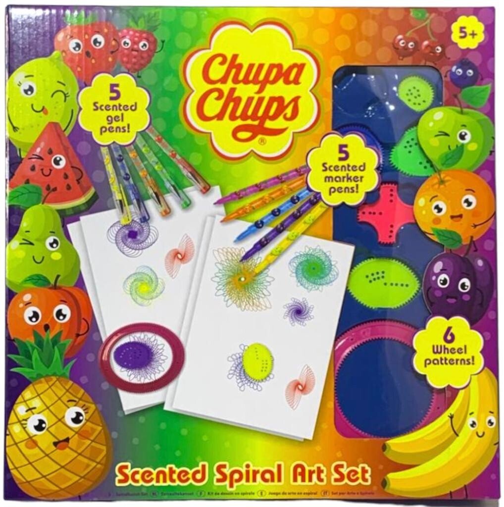 Chupa Chups Scented Spirograph Set Drawing Kids Fun Art Craft Education Toy Gift