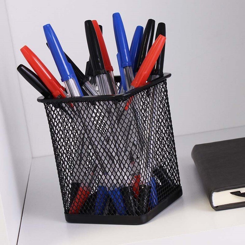 24 Ballpoint Pens Set | High Quality Medium Ball Point Pen Biros Black Blue Red