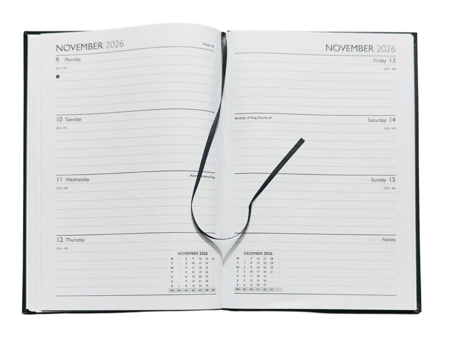 2026-2027 A5 Size Academic Mid Year Week to View Student Teacher Diary Planner