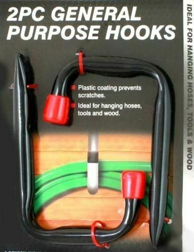 2pcs HEAVY DUTY STORAGE HOOKS WALL MOUNTED BRACKETS TOOL HOSE PIPE HOLDER SHED