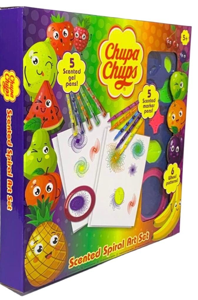Chupa Chups Scented Spirograph Set Drawing Kids Fun Art Craft Education Toy Gift