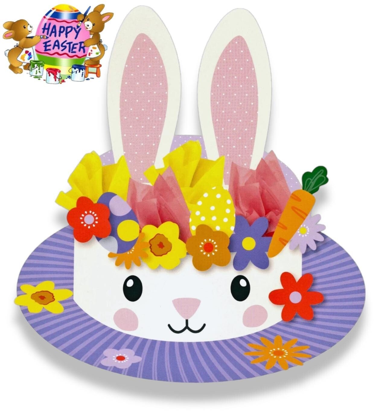 Easter Bonnet Kit Make Your Own Easter Bonnet Hat for Kids Easter Craft Supplies