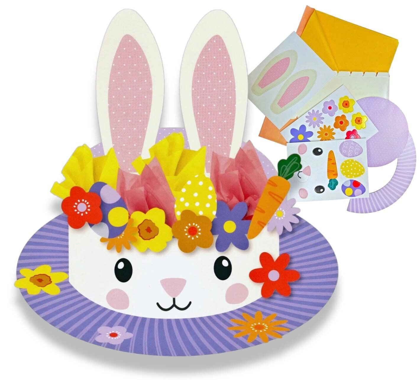 Easter Bonnet Kit Make Your Own Easter Bonnet Hat for Kids Easter Craft Supplies