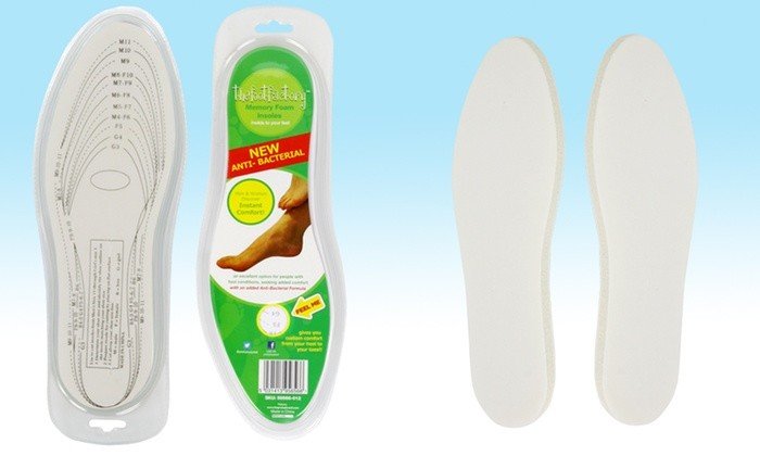MEMORY FOAM UNISEX ORTHOPAEDIC SHOE INSOLES PADS TRAINER FOOT FEET COMFORT HEEL