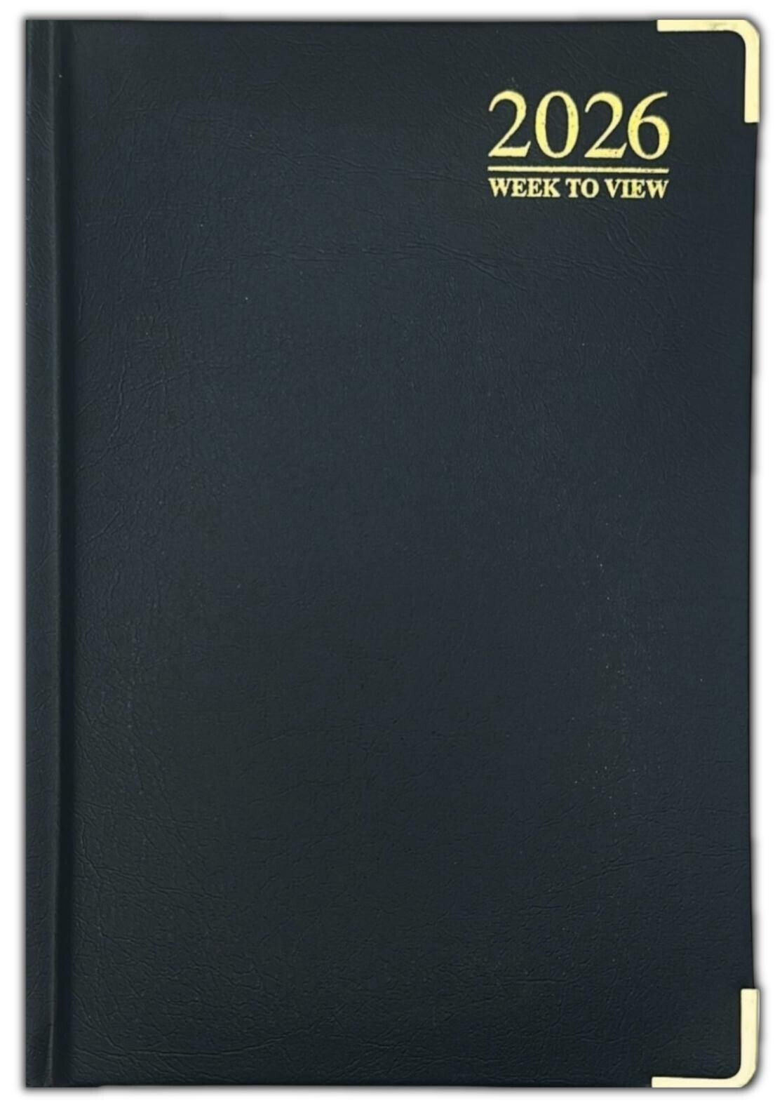 2026 A5 A6 A4 Week To View Diary Padded Metal Corner Desk Diary hardback office