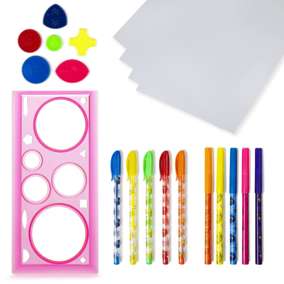 Chupa Chups Scented Spirograph Set Drawing Kids Fun Art Craft Education Toy Gift