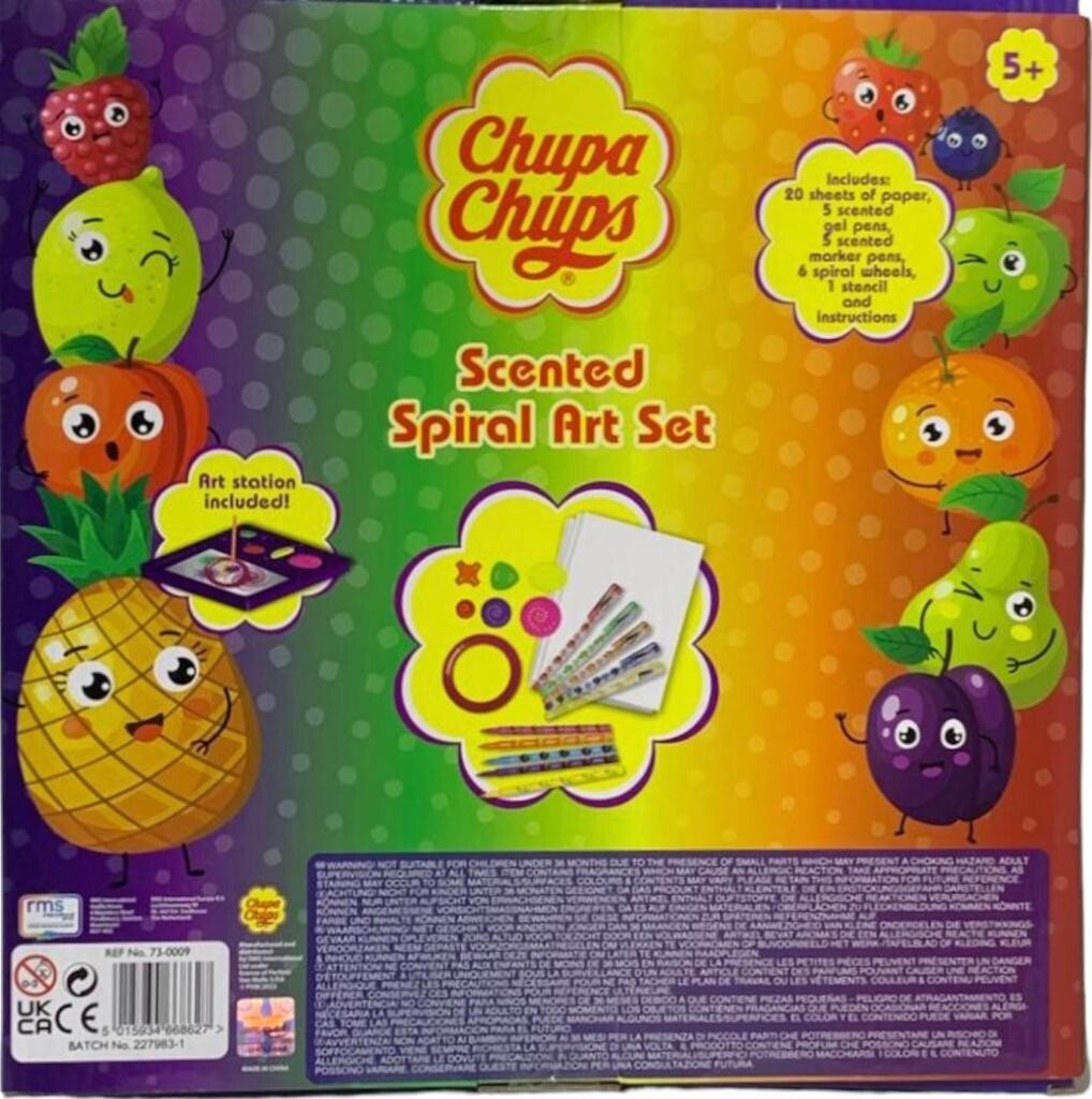 Chupa Chups Scented Spirograph Set Drawing Kids Fun Art Craft Education Toy Gift