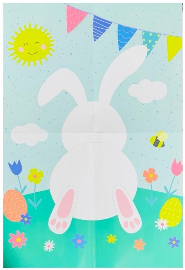 Pin The Tail On The Bunny Rabbit Easter Egg Hunt Kids Fun Easter Party Game Gift