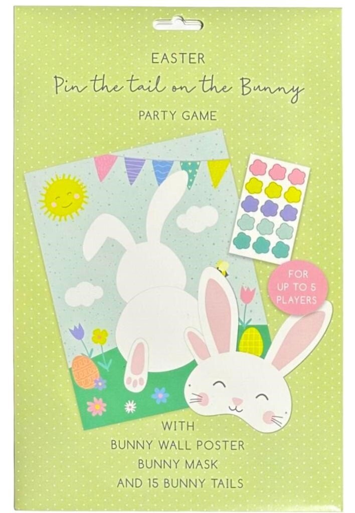 Pin The Tail On The Bunny Rabbit Easter Egg Hunt Kids Fun Easter Party Game Gift