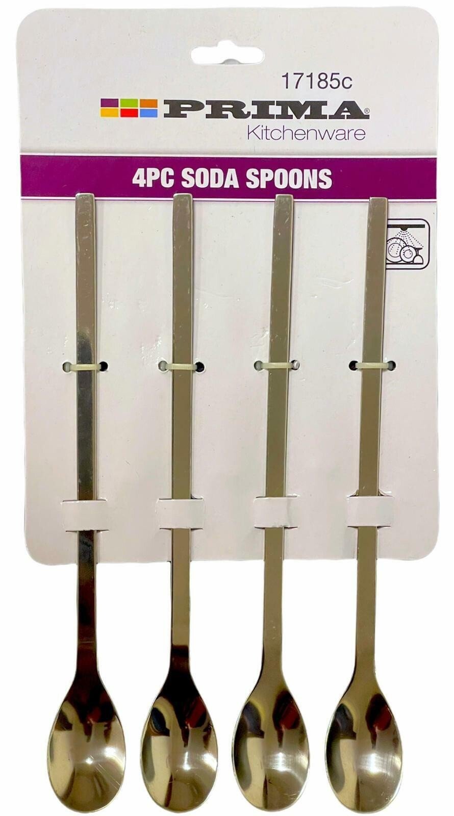 8 x Long Handled Cocktail Spoons Knickerbocker Latte Sundae Teaspoons Bar Tool