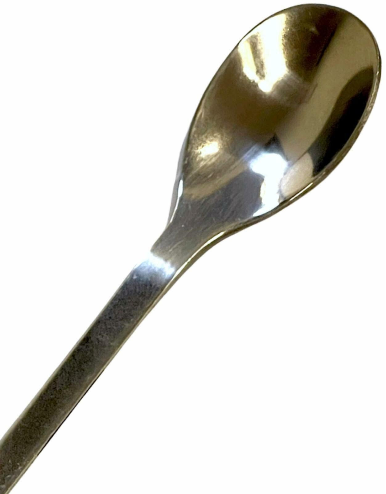 8 x Long Handled Cocktail Spoons Knickerbocker Latte Sundae Teaspoons Bar Tool
