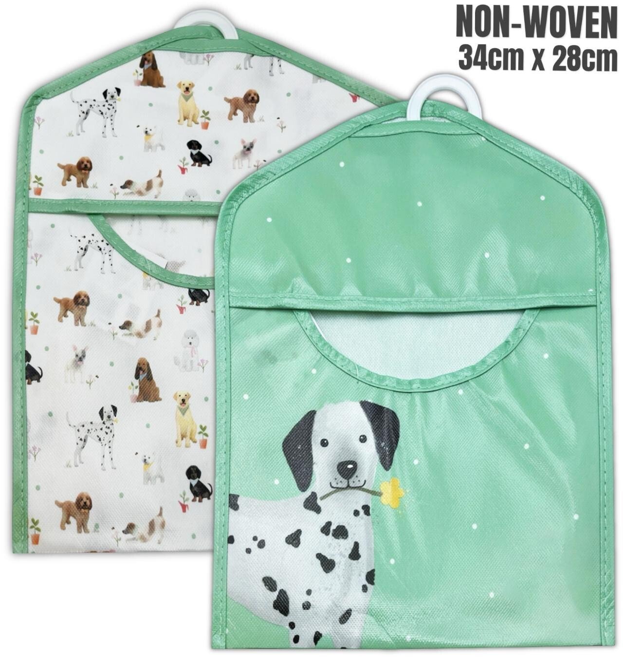2 Pcs Premium Waterproof Durable Pegs Holder Storage Bag Dogs Hanging Hook 35cm