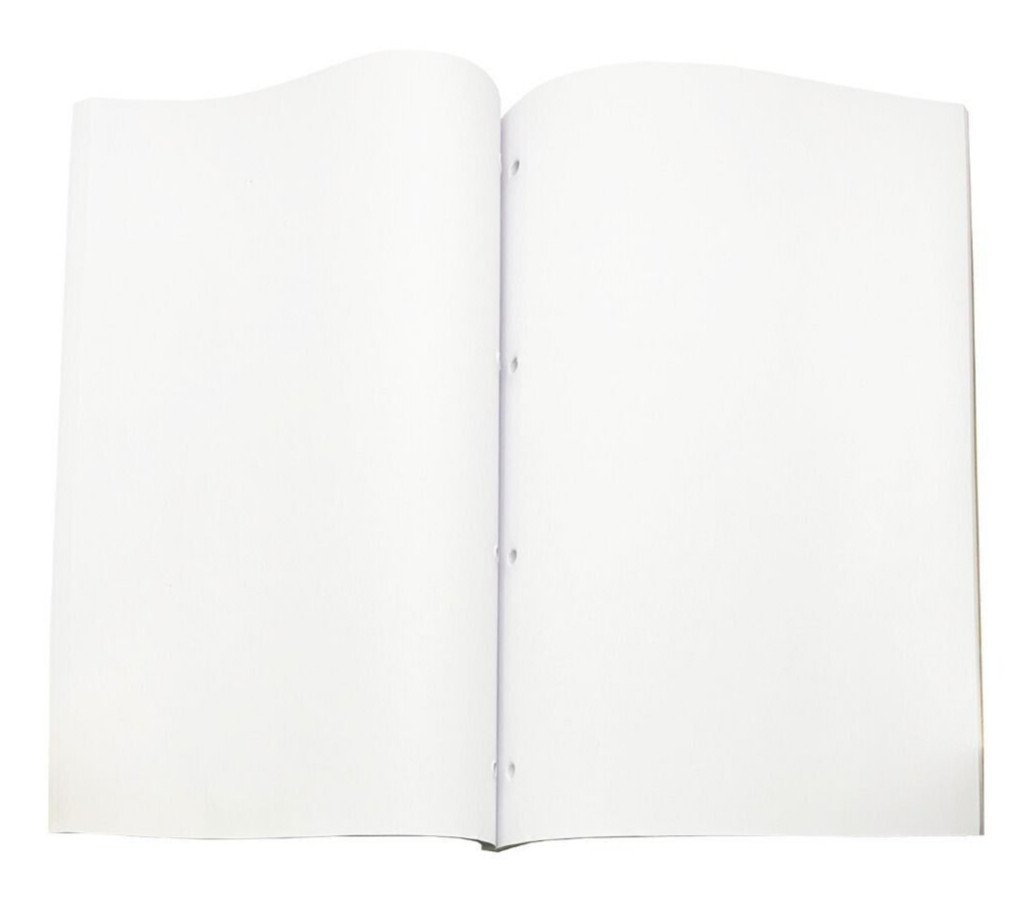 2x A4 Plain Refill Pad 100 Page Notepad Memo Writing Ruled Student Office School