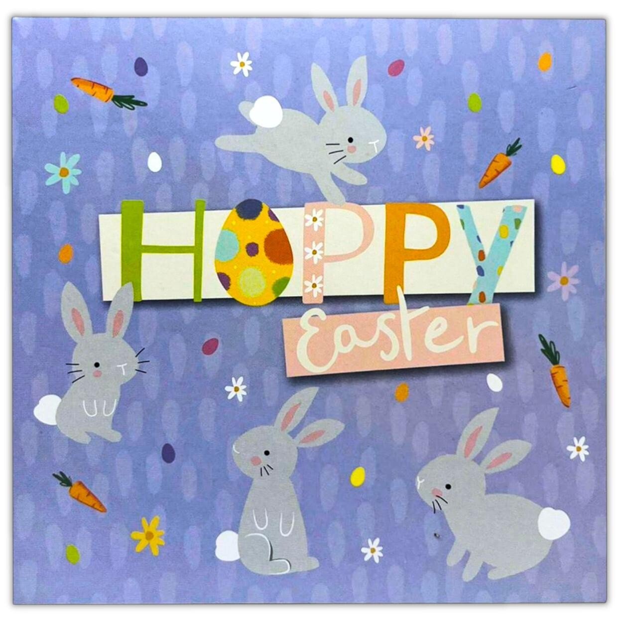 Pack of 8 Easter Greeting Cards Cute Spring Bunny, Contemporary, Photographic