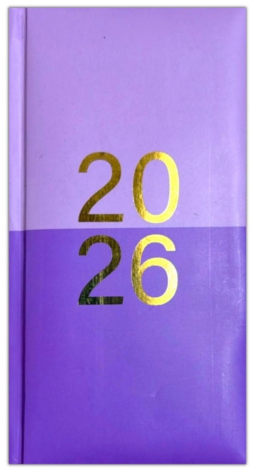 2026 DIARY POCKET SMALL / SLIM LINE METAL CORNER WEEK TO VIEW CUTE FASHION DIARY