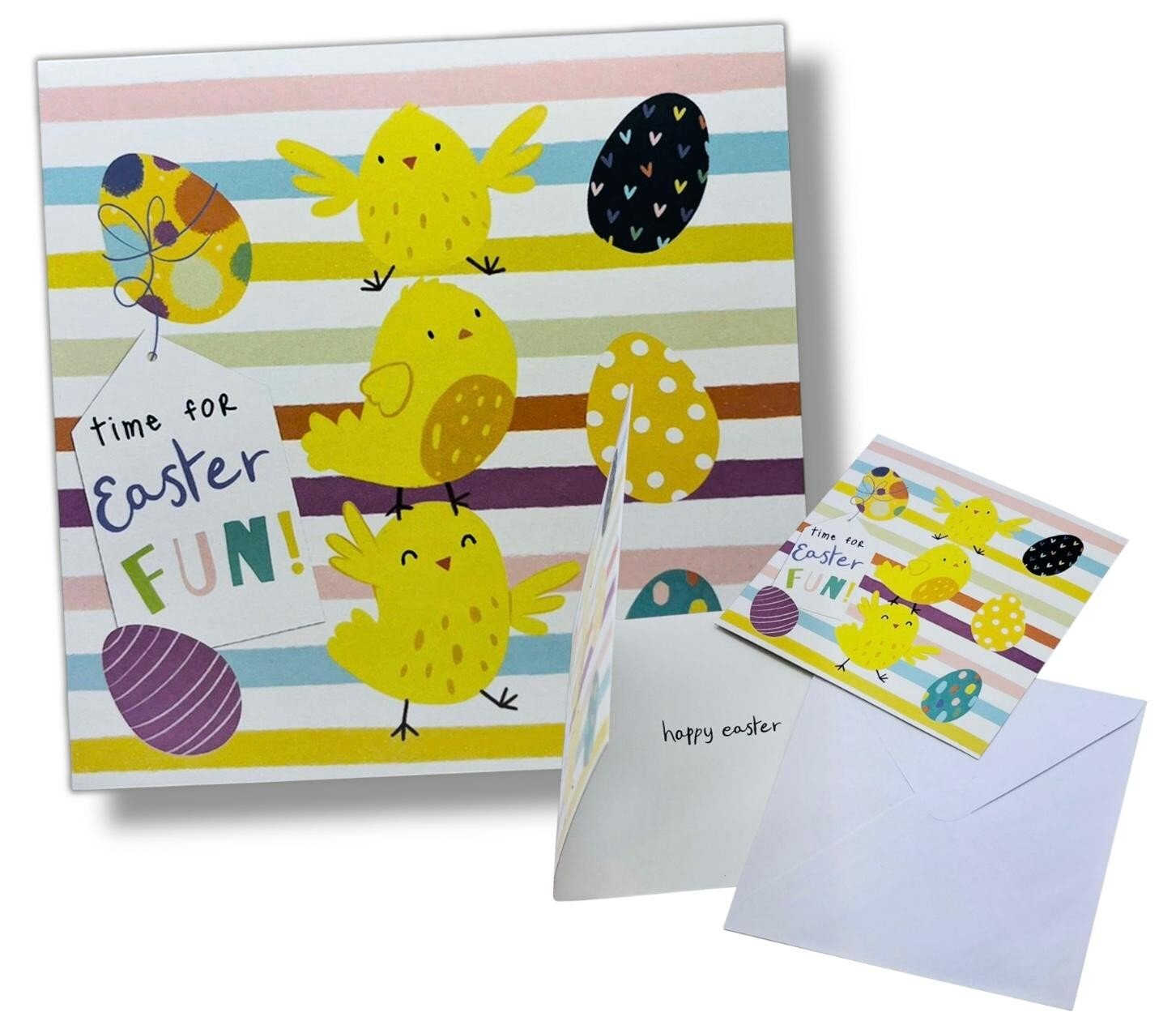 Pack of 8 Easter Greeting Cards Cute Spring Bunny, Contemporary, Photographic