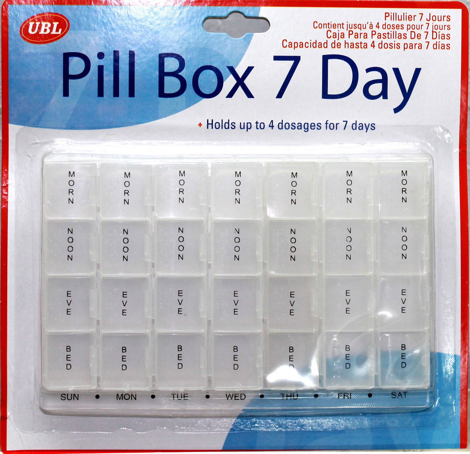 Weekly 28 Day Tablet Pill Box Holder Medicine Storage Organizer Case Container`A