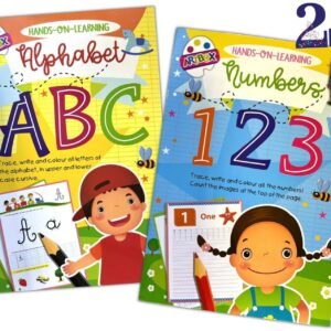 ABC 123 Colouring Book – A4 Kids Childrens Activity Learn To Write Letters Books