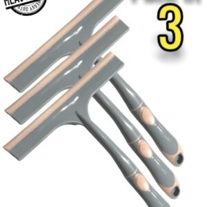 3 Bathroom Shower Screen Squeegee Glass Window Cleaning Wiper Cleaner Mirror Car