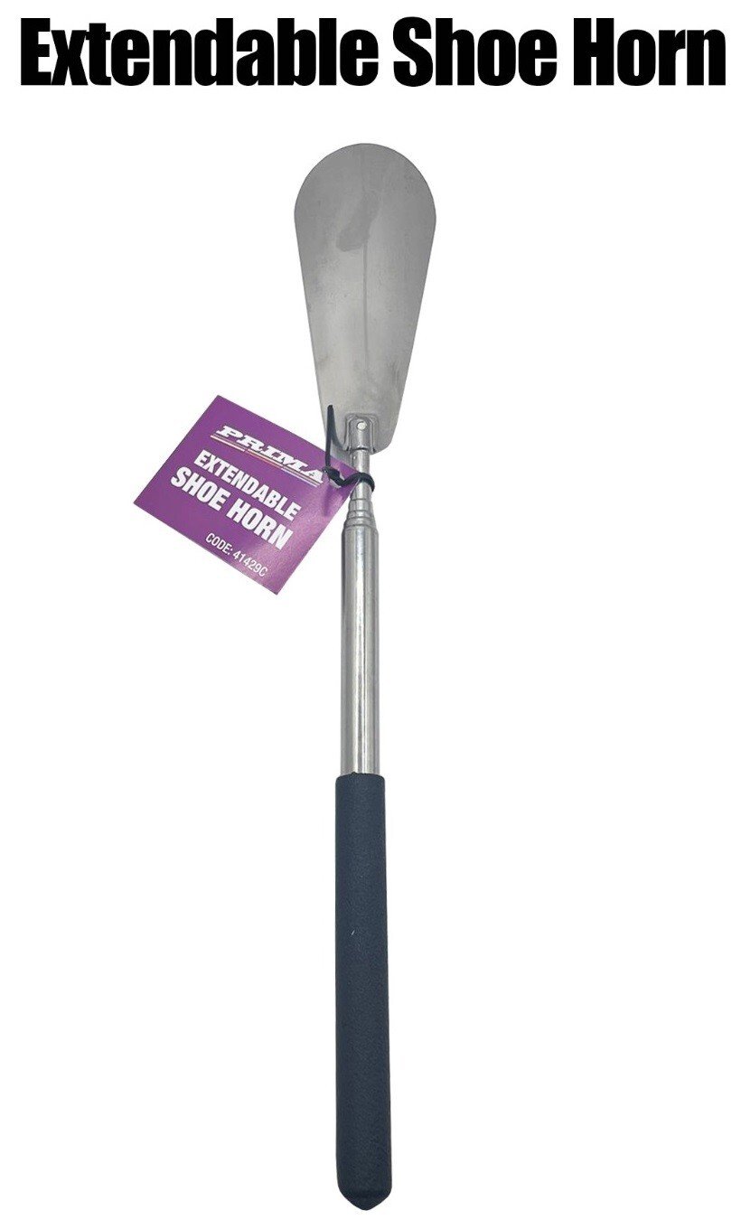 Long Handle Extendable Shoe Horn Metal Shoehorn Handheld Remover Telescopic UK
