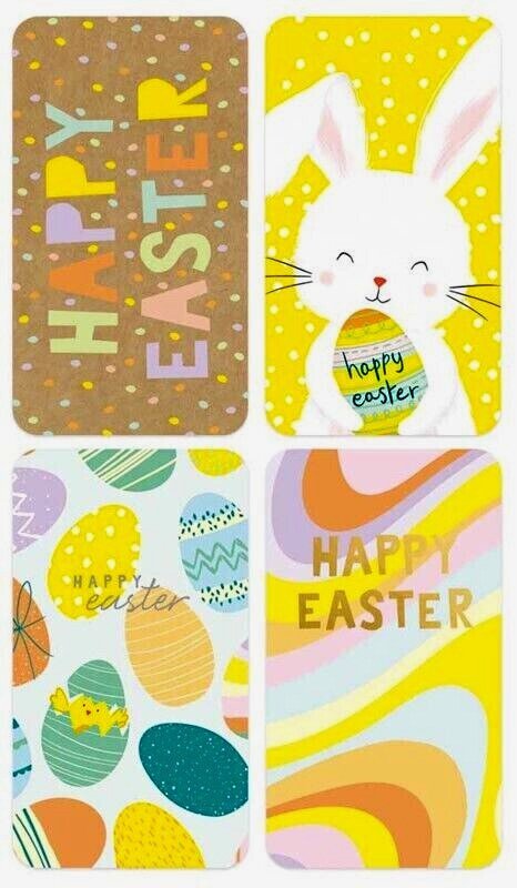 EASTER MONEY WALLETS  Gift Card Cash Voucher Holder  Pack of 4 with Envelopes