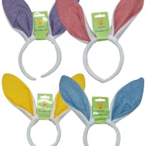 Easter Bunny Ears Headband – Single Kids Adults Egg Hunt Fancy Dress Rabbit