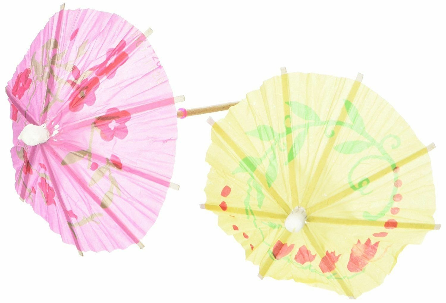 30 Mixed Paper Cocktail Umbrellas Parasols for Party Tropical Drinks Accessories
