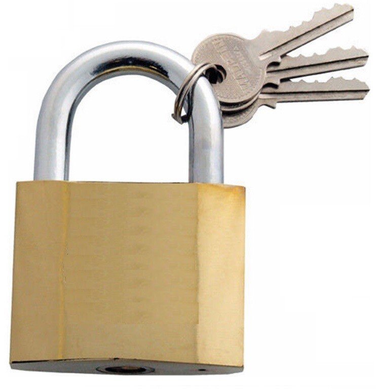 Large Padlock 63 mm - Heavy Duty Padlock - Steel Body Hardened Steel Shackle