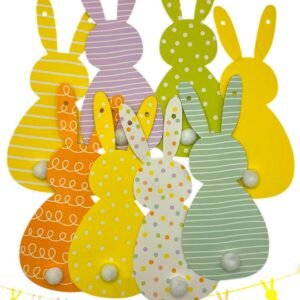 Happy Easter Banner/Decoration/Garland/Bunting, Bunny Pattern Party/Prop