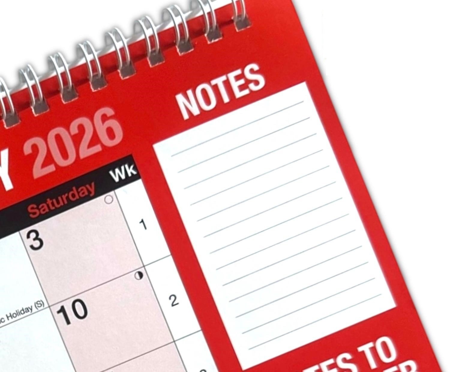 2026 LARGE STAND UP DESK TOP MONTH TO VIEW PLANNER QUALITY CALENDER PLANNER