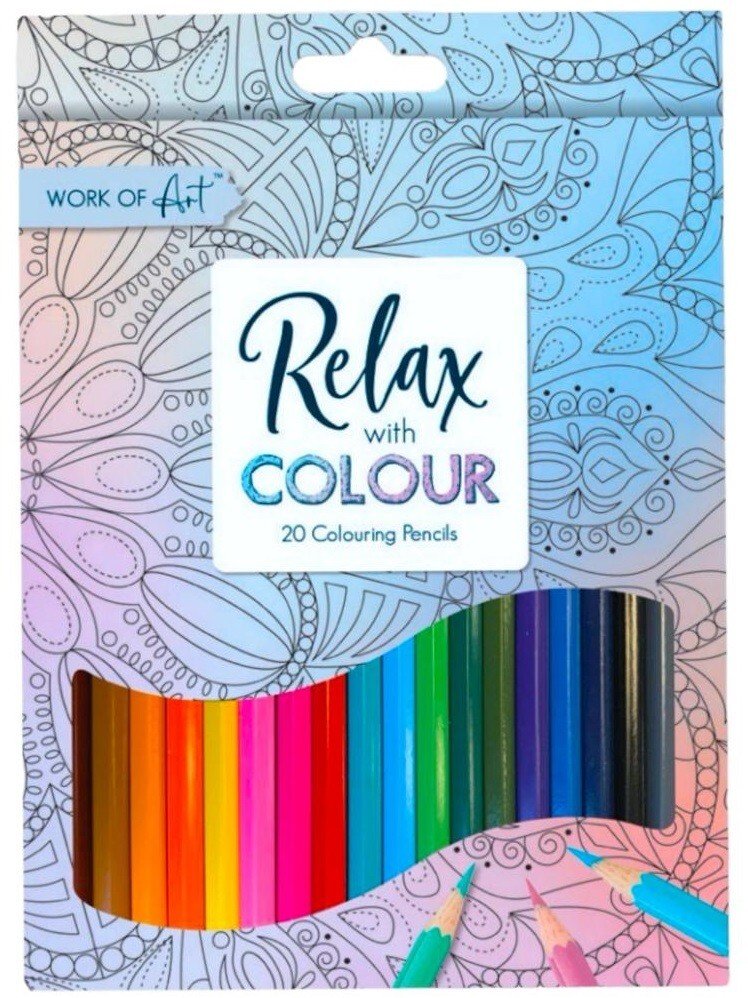 20 Premium Professional Colouring Pencils Set Colours Artist Therapy Kids Adults