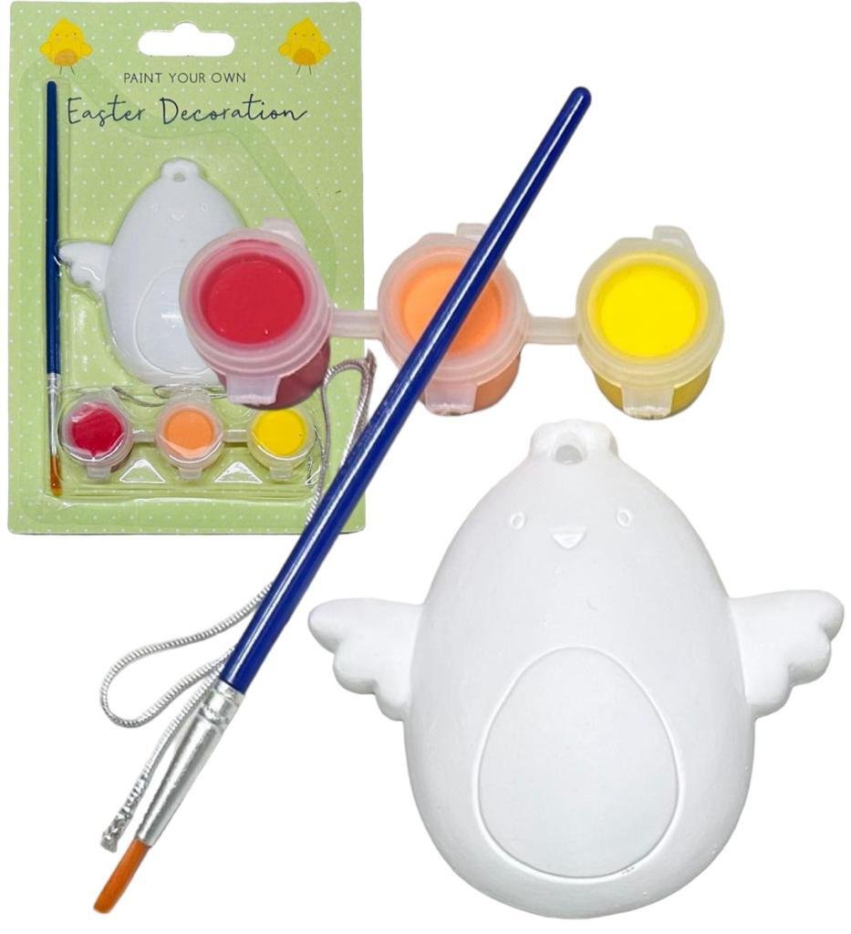 Paint Your Own Hanging Easter Decoration Kids Craft Kit Easter Egg Bunny Chick
