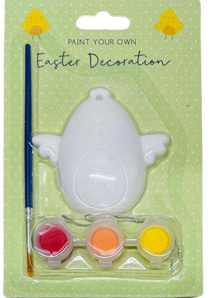 Paint Your Own Hanging Easter Decoration Kids Craft Kit Easter Egg Bunny Chick