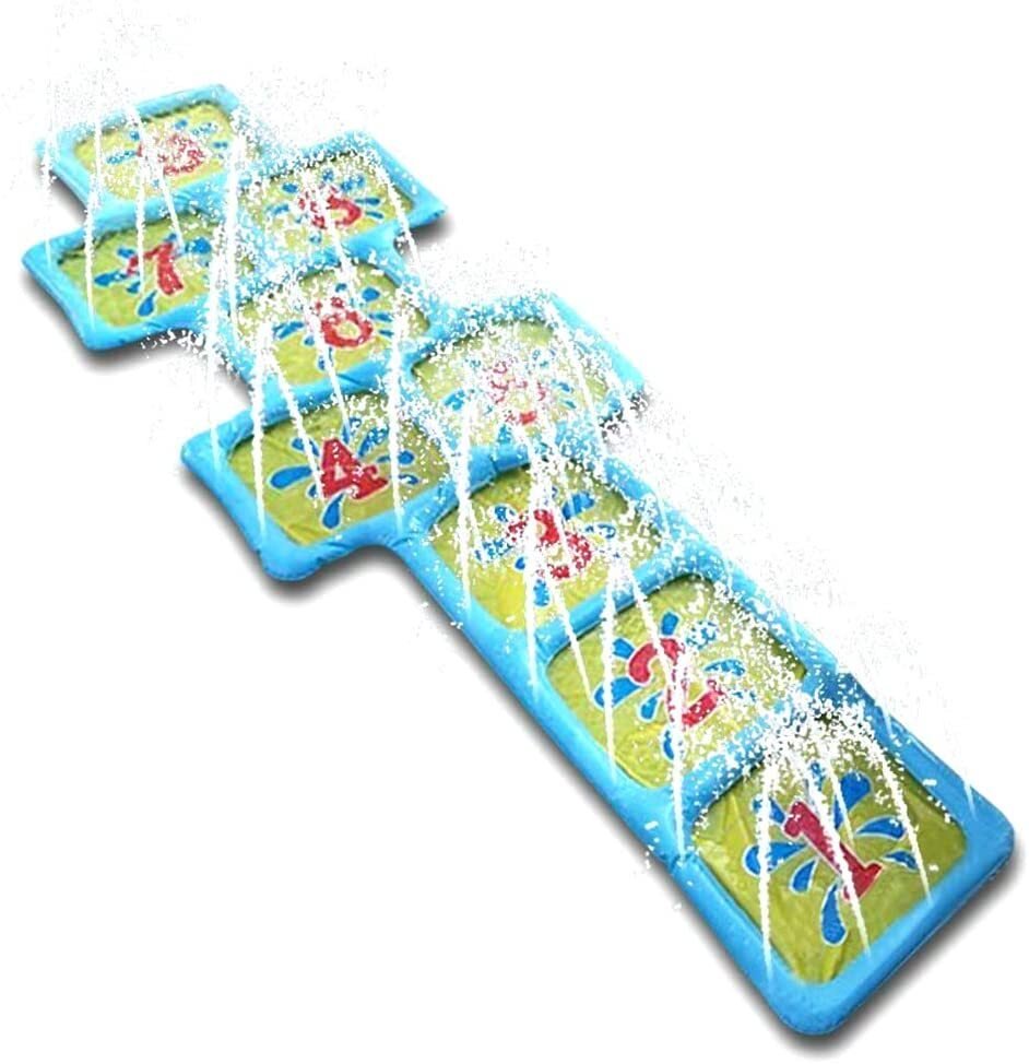 Water Sprinkler Kids Hopscotch Garden Game Play Fun Toy Swimming Pool