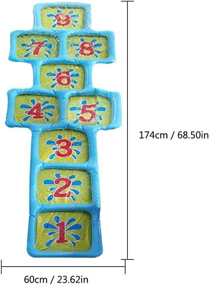 Water Sprinkler Kids Hopscotch Garden Game Play Fun Toy Swimming Pool