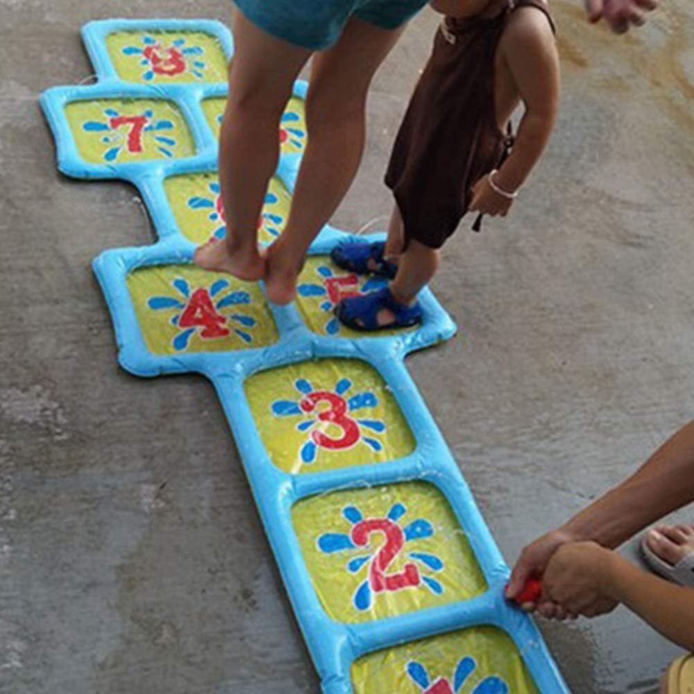 Water Sprinkler Kids Hopscotch Garden Game Play Fun Toy Swimming Pool